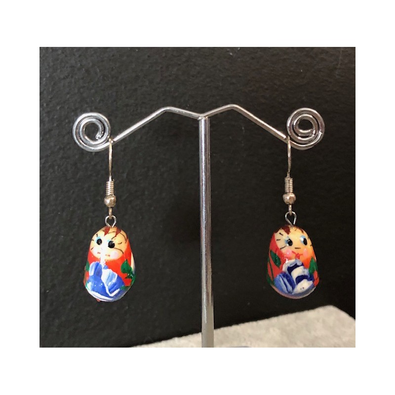 Boucles d'oreilles babouchka