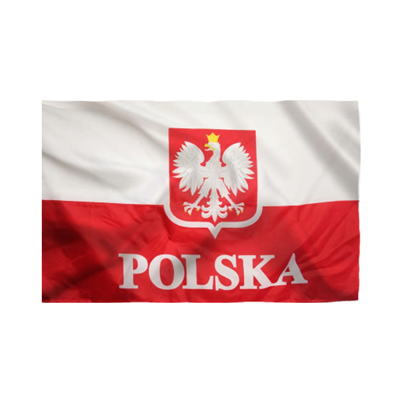 Lot de drapeaux Pologne en papier : fabrication française